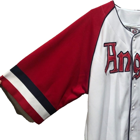 Men's Genuine Merchandise By True Fan MLB Angels Button Front Baseball Jersey L - Picture 5 of 9